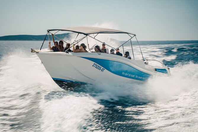 From Split: Blue Lagoon and 3 Islands Speedboat Tour - Stop 1: Beach Bar Borkko on Čiovo for a lively beach break