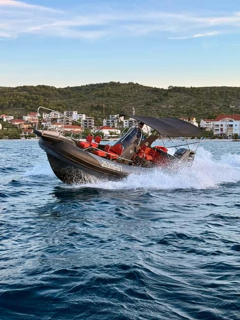 From Split: Half-day Trogir Tour & Speedboat to Blue Lagoon - Getting Oriented at Matejuška Pier (Look for the Blue Flag)