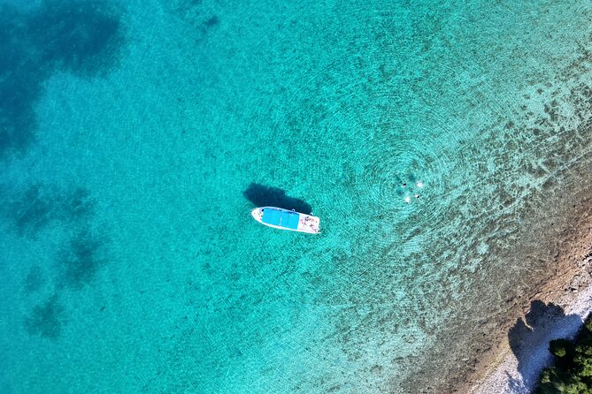 From Trogir & Split: Half Day Speedboat Tour with Blue Lagoon - Stop 1: Blue Lagoon / Krknjasi Bay Swim and Snorkel