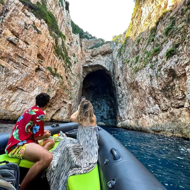 From Vlore: Haxhi Ali Cave & Karaburun Beach Speedboat Tour - Haxhi Ali Cave: legend, photos, and the swim rules you must follow
