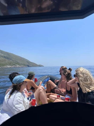 From Vlore: Haxhi Ali Cave Speedboat Tour with Snorkeling - Entering Haxhi Ali Cave by boat: the light and the scale