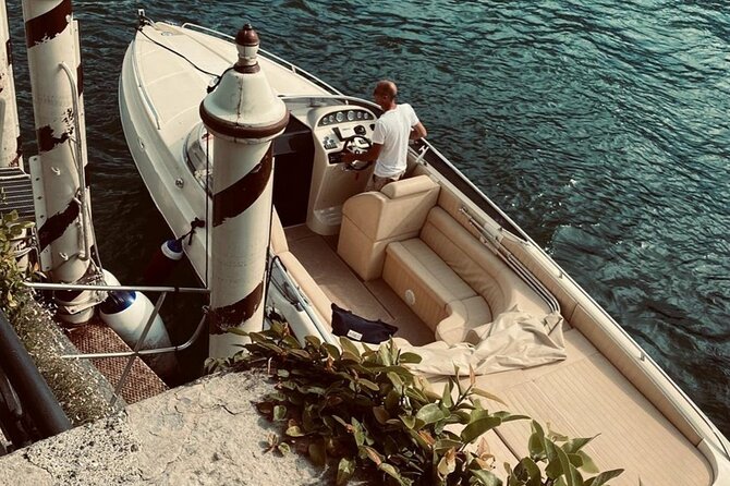 Full-Day Grand Tour, private speedboat at Lake Como - Villa del Balbianello: movie-set gardens and the one timing catch
