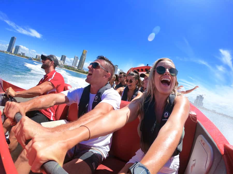 Gold Coast: 55-Minute Extreme Jet Boat Ride - Finding the Big Red Boats Behind Vibe Hotel