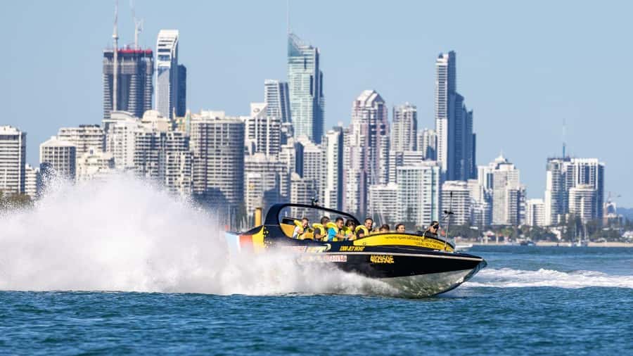 Gold Coast: Extreme Jet Boat Blast Ride - Getting to Paradise Watersports on Cavill Avenue