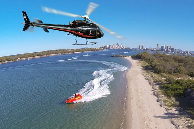 Gold Coast Helicopter 10 min Flight and Jet Boat Ride - The jet boat: Broadwater speed, spins, and real water views