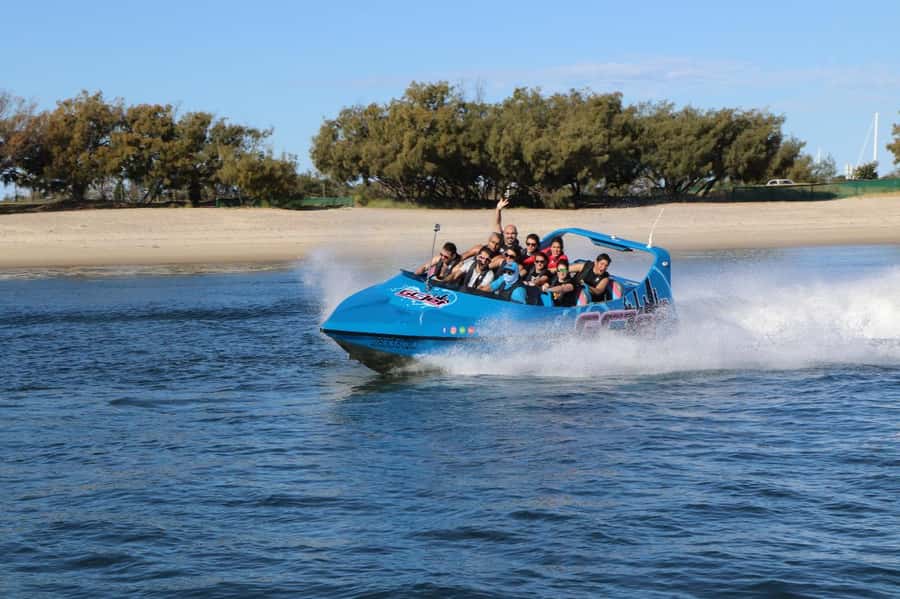 Gold Coast: Jet Boat Thrill Ride - The 30-minute route: Wave Break Island, Southport Seaway, and more