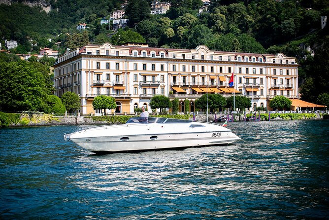 Grand Tour, 1h to 4h private luxury speedboat at Lake Como - The Big Sights You’ll See from the Water: Life Electric, Volta Temple, and Razionalista Architecture
