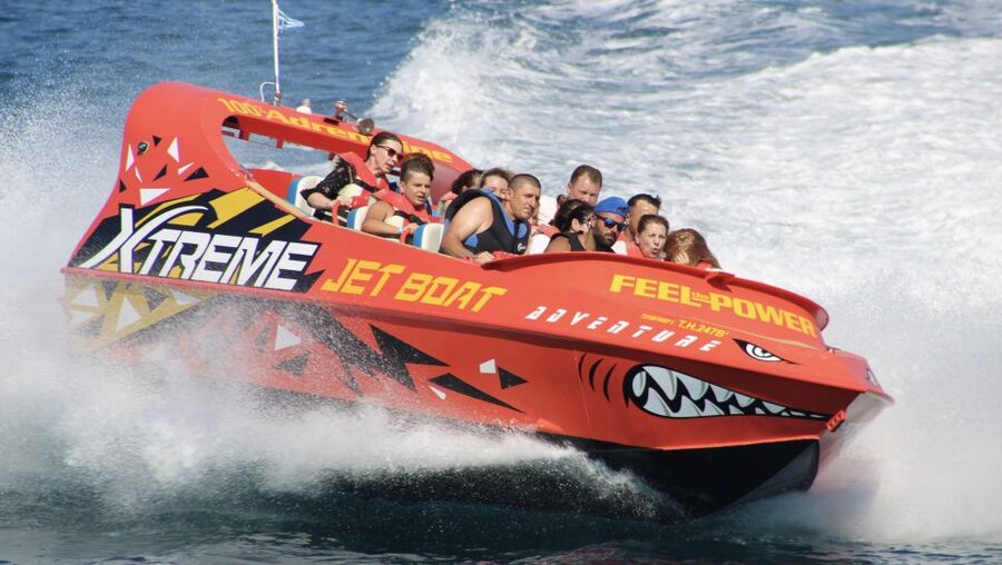 Hersonissos: Jet Boat Tour with Snorkeling - Jet Boat Thrills Leaving Hersonissos Port
