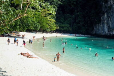 Hong Island Day Tour by Speedboat from Krabi - Koh Phi Phi Tour Pier prep: fruits, drinks, and the 20-minute speedboat