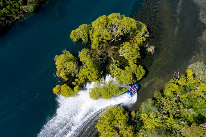 Hukafalls Jet Boat Ride in Taupo - The Waikato River Run: Native Bush, Cliff Passes, and 360 Spins