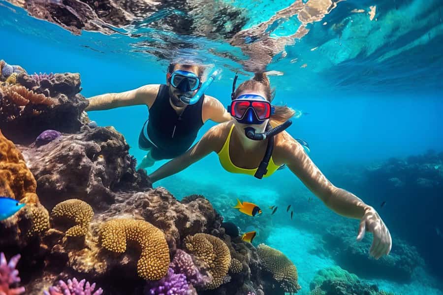 Hurghada: Speedboat Dolphin Watching & Snorkeling with Lunch - Optional flight or parasailing: seeing the Red Sea from above