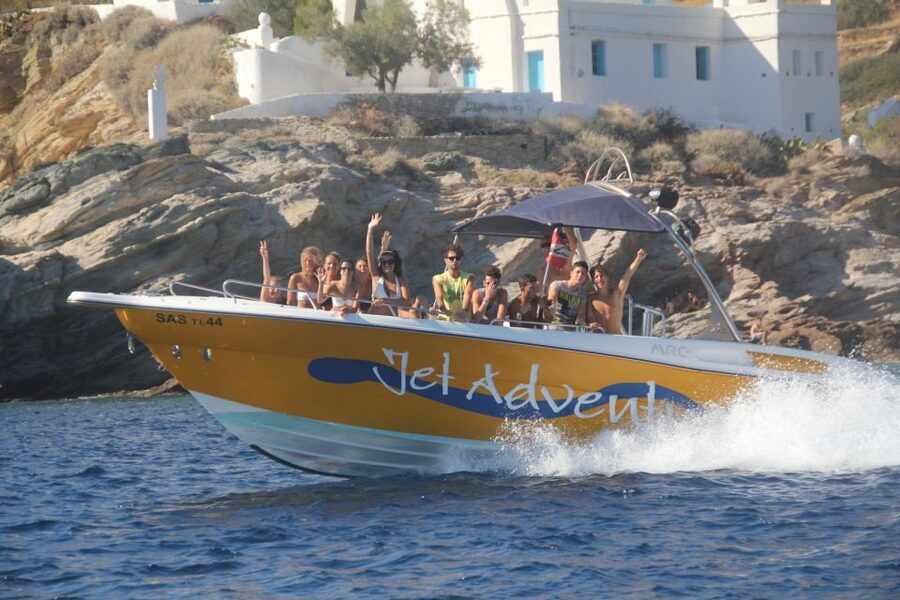 Ios Island: Speedboat Cruise from Mylopotas Beach - From Mylopotas to Manganari: the postcard beaches you’ll hit first