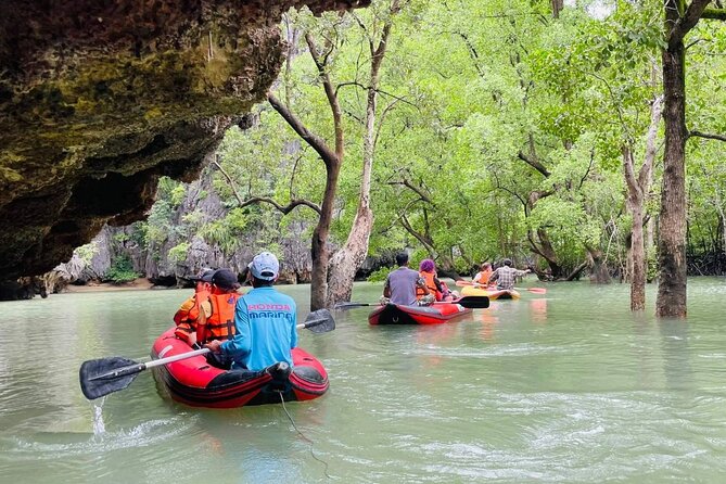 James Bond Island Canoeing 7 Point 5 Island By Speedboat From Phuket - Bat Cave and Ice Cream Cave: quick looks at big limestone shapes