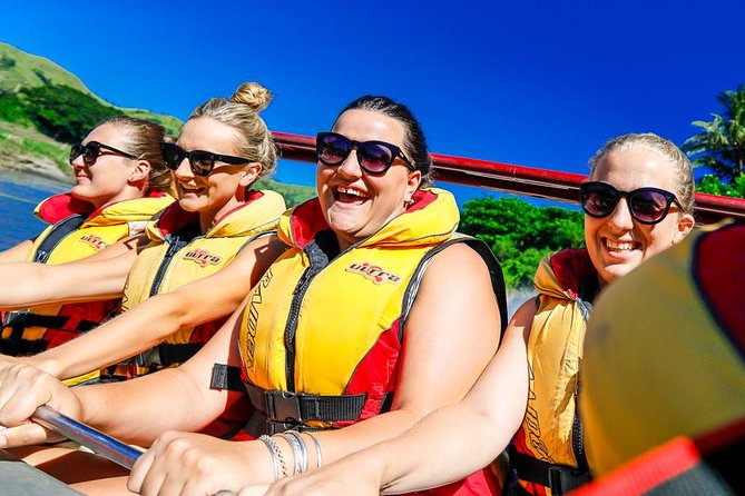 Jet Boat Safari on the Sigatoka River - At the jetty: safety briefing, lockers, and what to keep handy