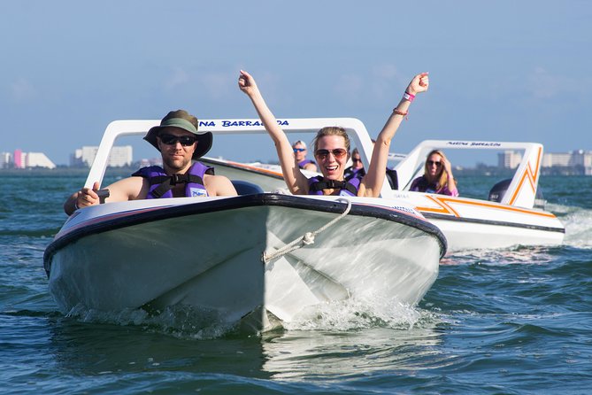 Jungle Tour In Cancun, drive a speedboat through the lagoon with your companion - Speedboat Control Time on Nichupté Lagoon