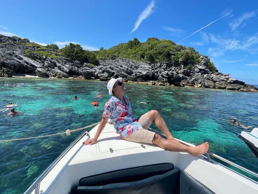 Koh Samui: Angthong Marine Park Speedboat Tour with Kayaking - Koh Wao Yai: snorkeling, cave swimming, and big fish energy
