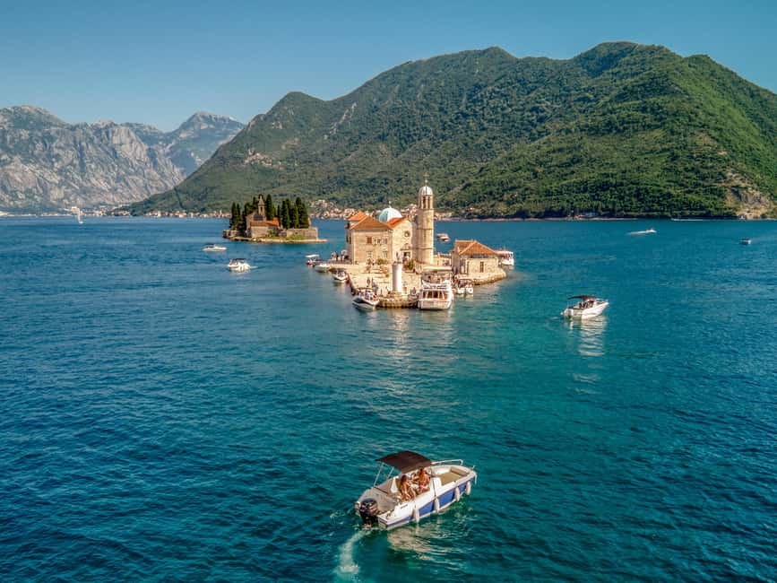 Kotor: Blue cave speedboat tour for a lifetime memories - Stop one: the old submarine tunnels of the Yugoslav navy
