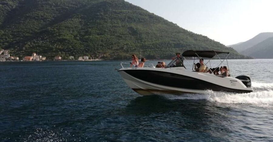 Kotor: Blue Cave, Žanjic Beach Speedboat Tour - First Stop: Our Lady of the Rocks at Perast