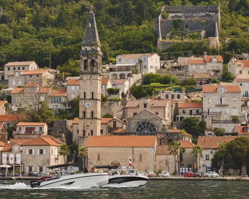Kotor: Perast and Island- Lady of the Rocks-Speedboat Tour - Speedboat pass-by of St. George Island (the monastery view)