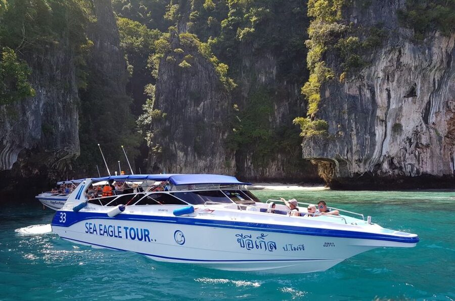 Krabi: 4 Islands Day Trip by Speedboat Including Lunch Box - Phranang Cave Beach and Shrine: Beach Time With Local Meaning