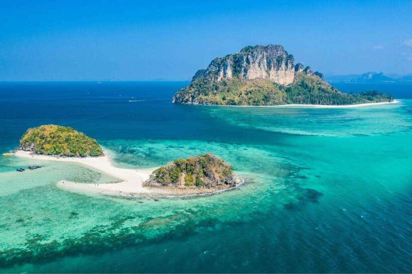 Krabi: 4 Islands Tour by Speedboat with Lunch and Snorkeling - Tup Island and the low-tide sandbank walk