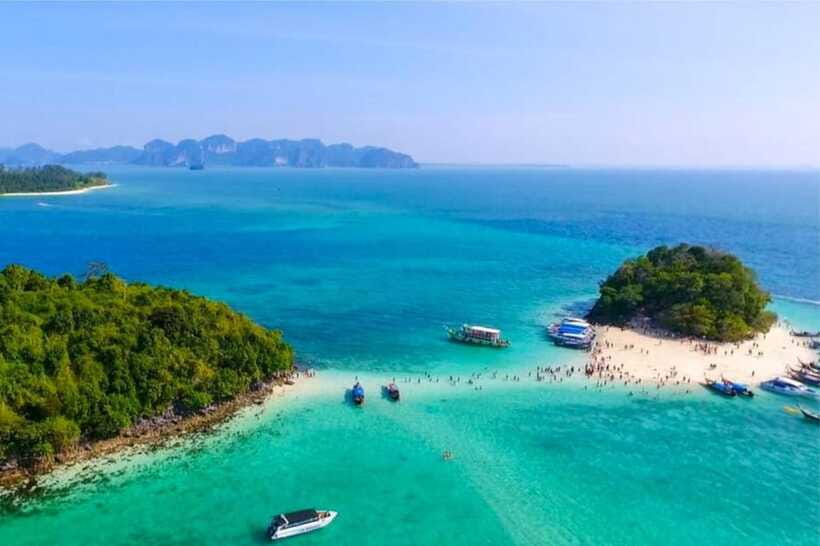 Krabi: 4 Islands Tour by Speedboat with Lunch and Snorkeling - Phra Nang Cave Shrine Beach: lunch, swims, and sacred cave vibes