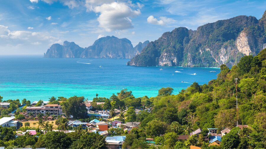 Krabi Phi Phi & Bamboo Island One Day Tour By Speed Boat - Pileh Lagoon: limestone cliffs and a chance to go in and out