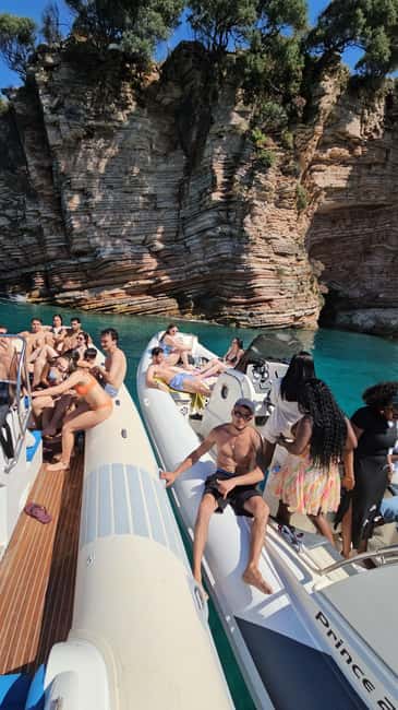 Ksamil Pigeon Cave Snorkeling free Drinks Speedboat In Group - On-board vibe, drinks, and the guide style that sets the pace