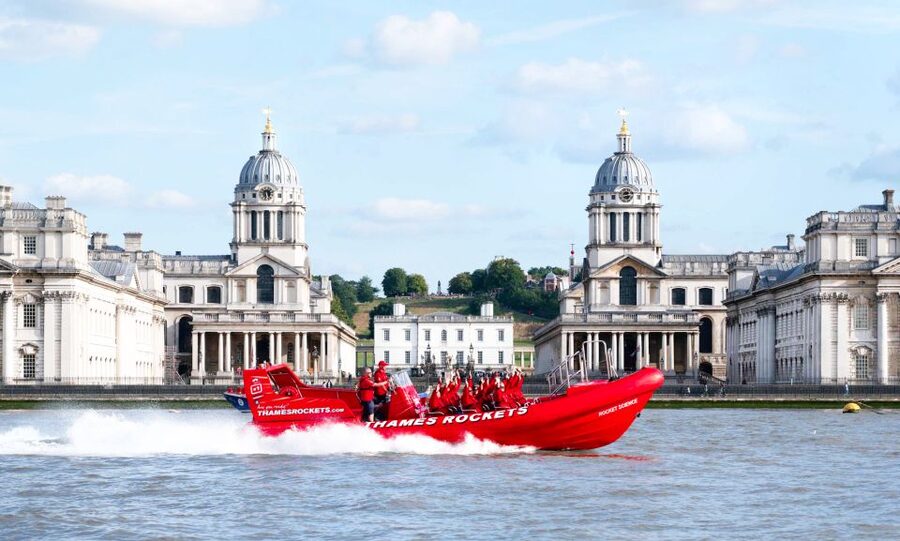 London: Break the Barrier Speed Boat Ride - Bankside Pier: check-in, kitting up, and the 15-minute safety briefing