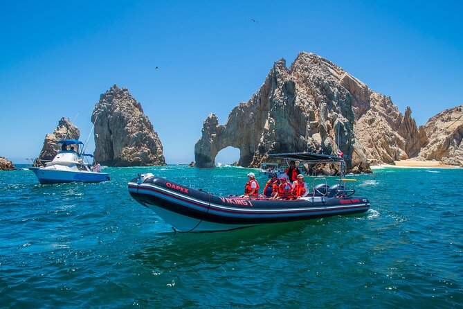Los Cabos Snorkeling Tour by Speed Boat with Photos Included - Safety you can feel: certified guides and ladder-first water entry