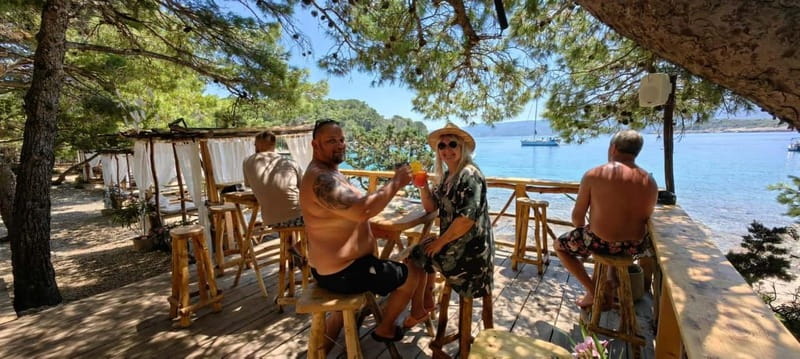 Makarska: 3-island Speedboat Cave & Blue Lagoon Tour - Zečevo Island and the Blue Lagoon: swim first, then linger