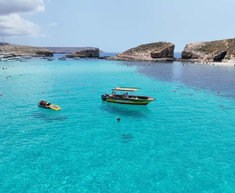 Malta: Blue Lagoon, Caves & around Comino Private Speedboat - Caves, Santa Marija Bay, and Santa Maria Caves: seeing Comino from the water