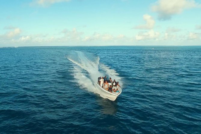Marvelous Ile aux Cerf island: Speed Boat, Parasailing, Lunch & GRSE waterfall - Islet Margenie BBQ lunch: food, drinks, and a cultural add-on