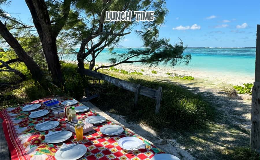 Mauritius: Benitier Island - Swim Dolphins - Speedboat & BBQ - The secret stop break: snacks, aperitif vibes, and extra water time