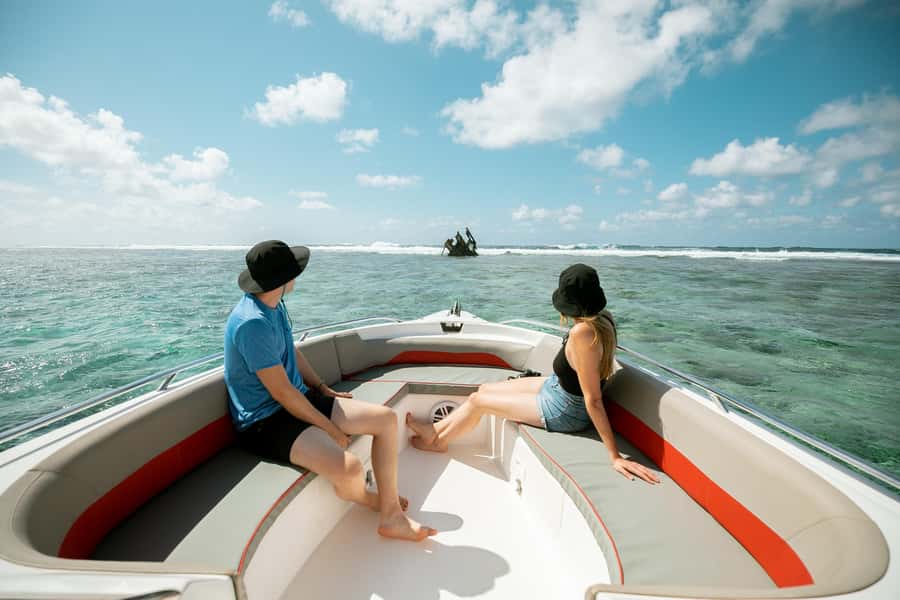 Mauritius: Full-Day Speedboat Tour to Ile aux Cerfs & BBQ - Reef snorkeling right after departure: what you’re actually going to see
