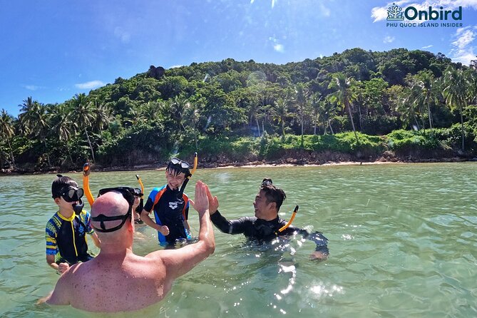 OnBird - Private family KID-FRIENDLY Snorkeling trip by speedboat in Phu Quoc - Gear fit: masks, fins, tubes, and floatation devices