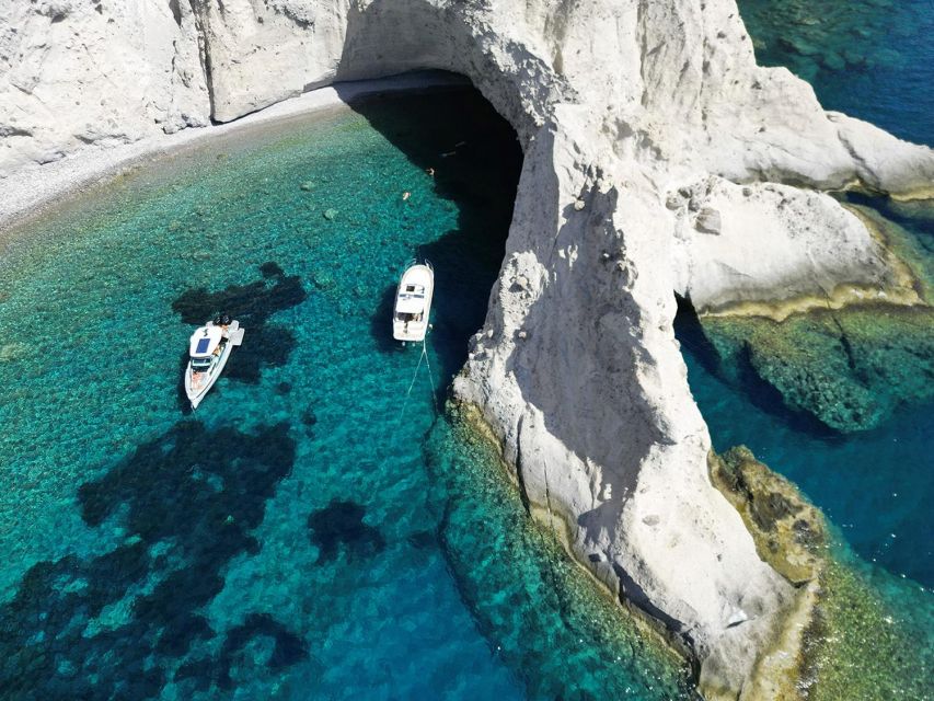 Paros: Private Paros and Antiparos Luxury Speedboat Tour - The cave stop: scenery first, water time second