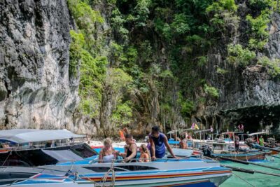Phi Phi: 7 Islands Speed Boat Tour with Sunset and Plankton - Viking Cave and Pileh Lagoon: caves, quick stops, and real water time