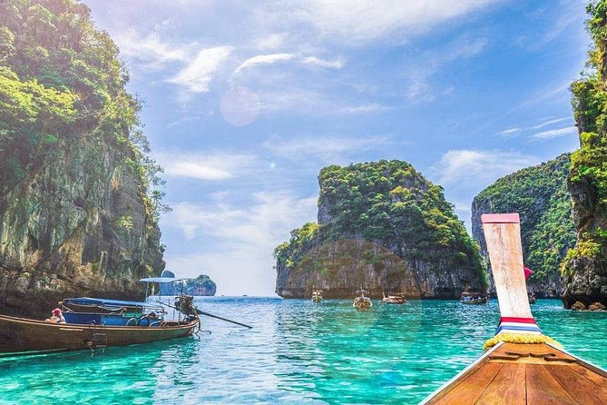 Phi Phi Island Tour by Speedboat from Krabi with Lunch (SHA Plus) - Monkey Beach: views from the boat, not a long swim break
