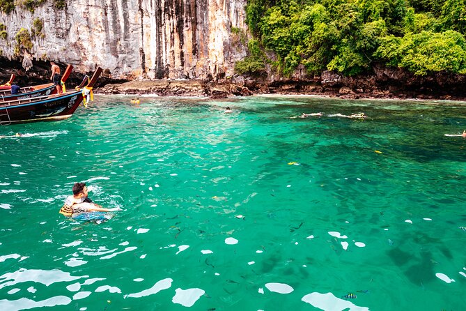 Phi Phi Snorkeling Early Day Trip, Speedboat - Phuket Sail Tours - Second snorkeling stop at Bamboo Island: sand time plus water time