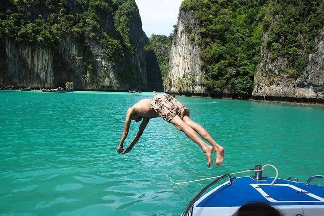 Phi Phi with Maya and Bamboo Island Day Trip by Speedboat - Viking Cave from outside: quick context, no long detour