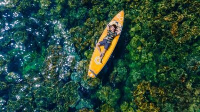 Phu Quoc: Discover Islands by speedboat & Hon Thom cable car - Island time by covered-canopy canoe: coral park, swings, and beach breaks