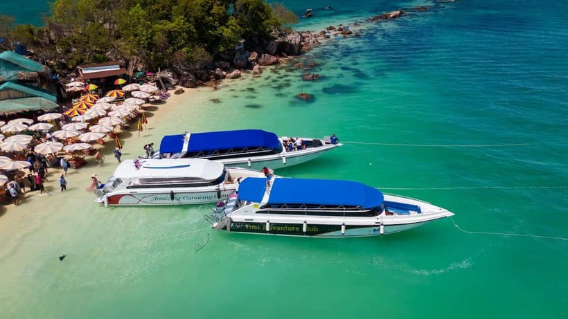 Phuket: 3 Khai Islands Speedboat Tour- Snorkeling & Relaxing - Included onboard: snacks, drinks, and the Snack Station trick