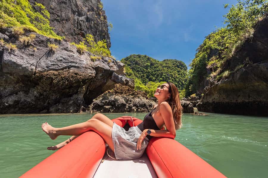 Phuket: Lazy Khao Phing Kan & Yao Islands Speedboat Day Tour - Dragon Spine Beach and Ko Yao Yai: water toys and a slower beat