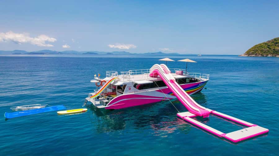 Phuket: Phi Phi Khai or Maiton Island by Speedboat/Catamaran - Maya Bay rules, Viking Cave pass-by, and Monkey Beach photos