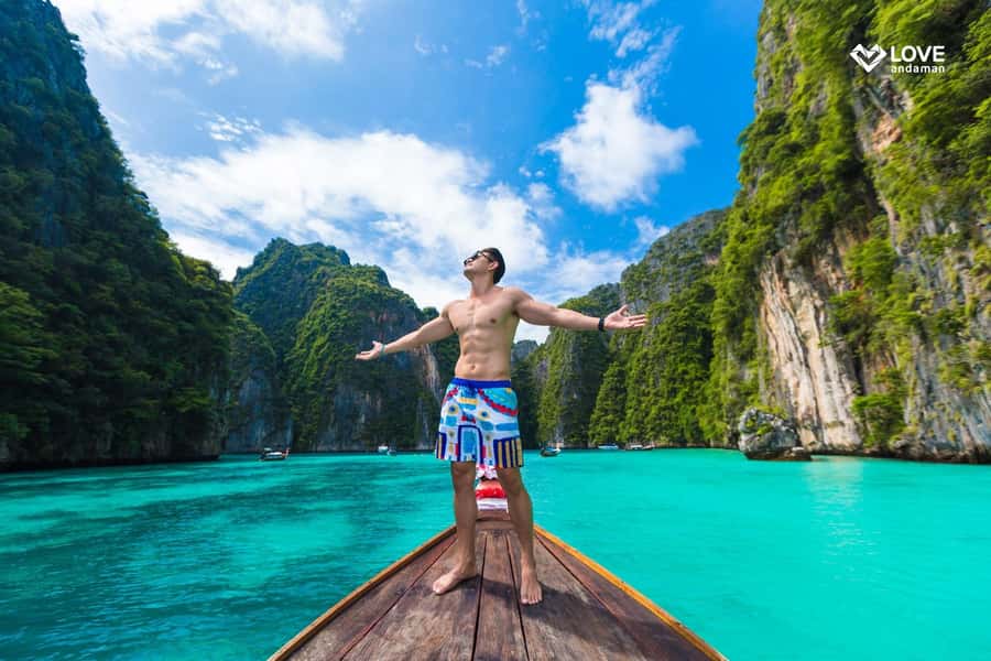 Phuket: Phi Phi Pileh Lagoon Bamboo Island by Speed Boat - Monkey Bay pass-by: quick nature spotting