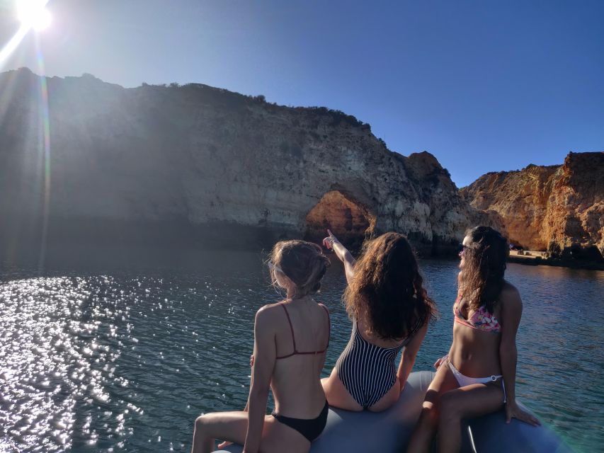 Portimão: Benagil Cave, Marinha Beach Speedboat Tour - The secret swimming stop: clear water, short time, real expectations