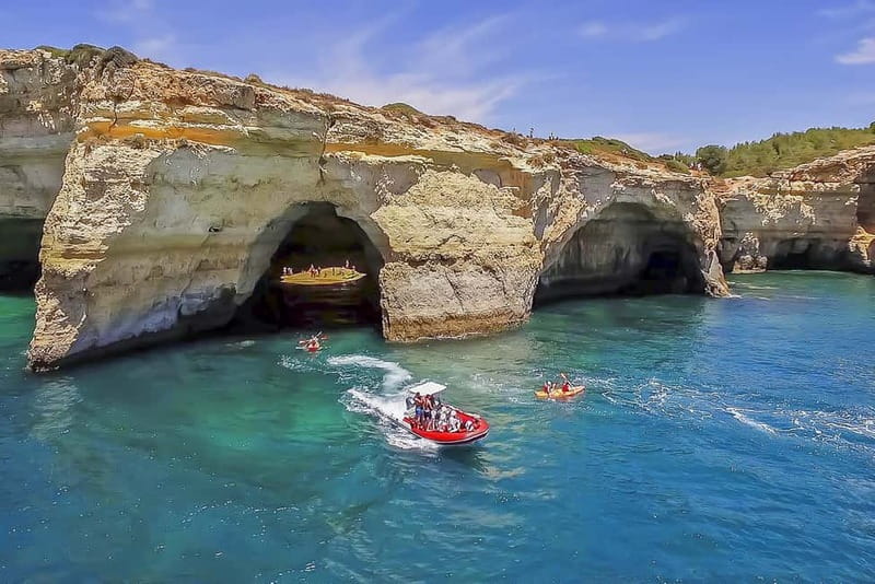 Portimão: Benagil Caves Speed Boat Tour with Sunset Option - When conditions change: dolphins and cave access reality