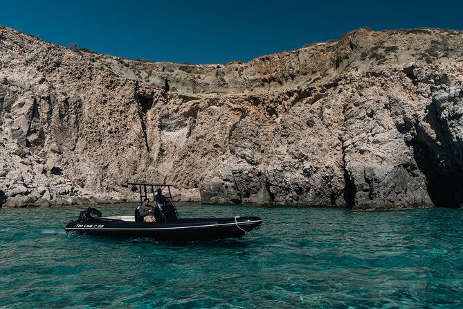 Private Cruise with Speedboat: Milos- Polyaigos- Kimolos - Stop 3–5: Polyaigos Blue Bay, Skala Beach, and Maskoula lighthouse