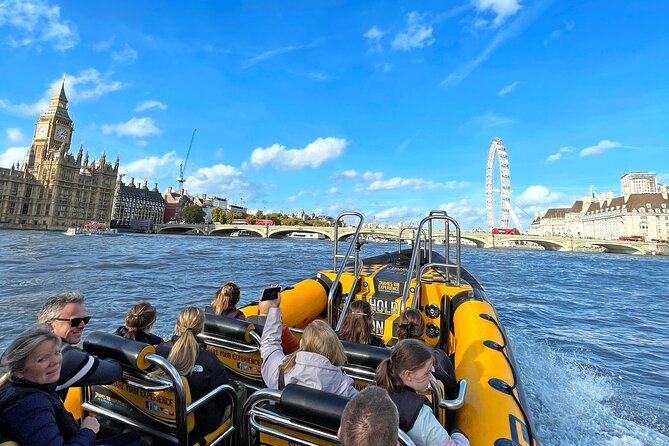 PRIVATE HIRE 45 min Speedboat Tour - Embankment/Westminster Pier - The high-speed stretch and the reality of getting wet
